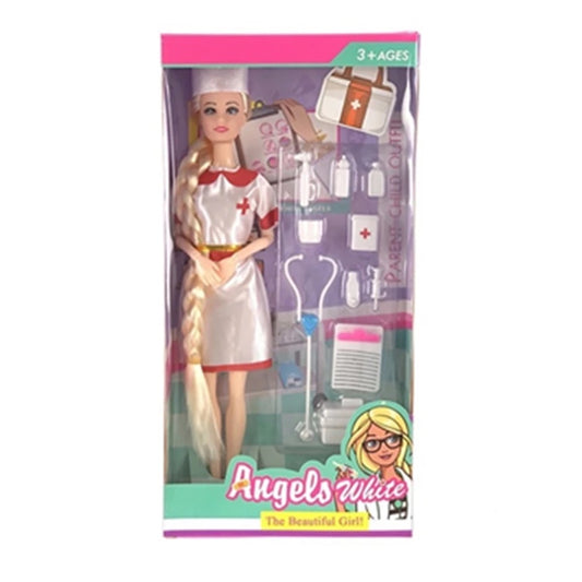 Angels White Doll. Doctor Doll with Acccessories