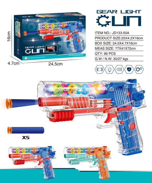 Gear Light up & soft bullet Gun.