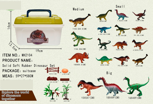 Pack of Dinosaur Set in Plastic Box (30 PCS)