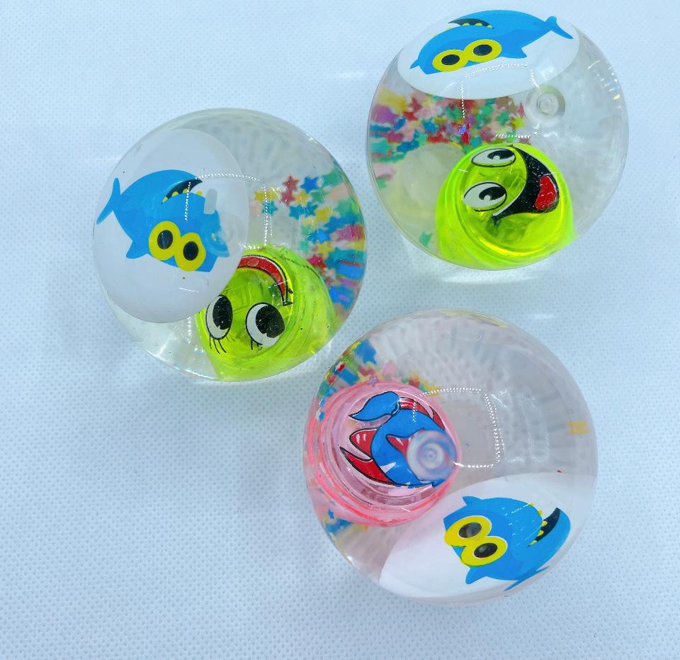 Bouncing Water Balls with Lighting up fish 12pcs