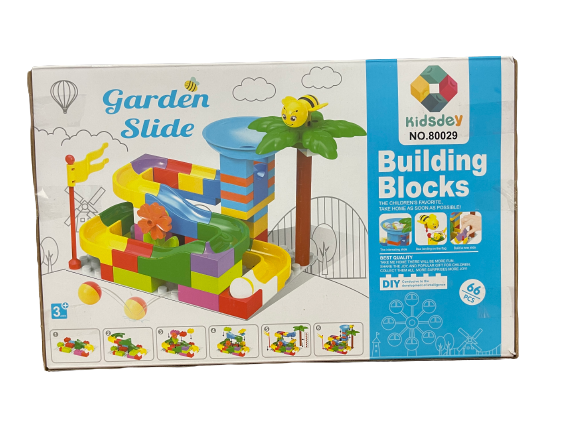 66 PCS, Garden Slide Blocks Set